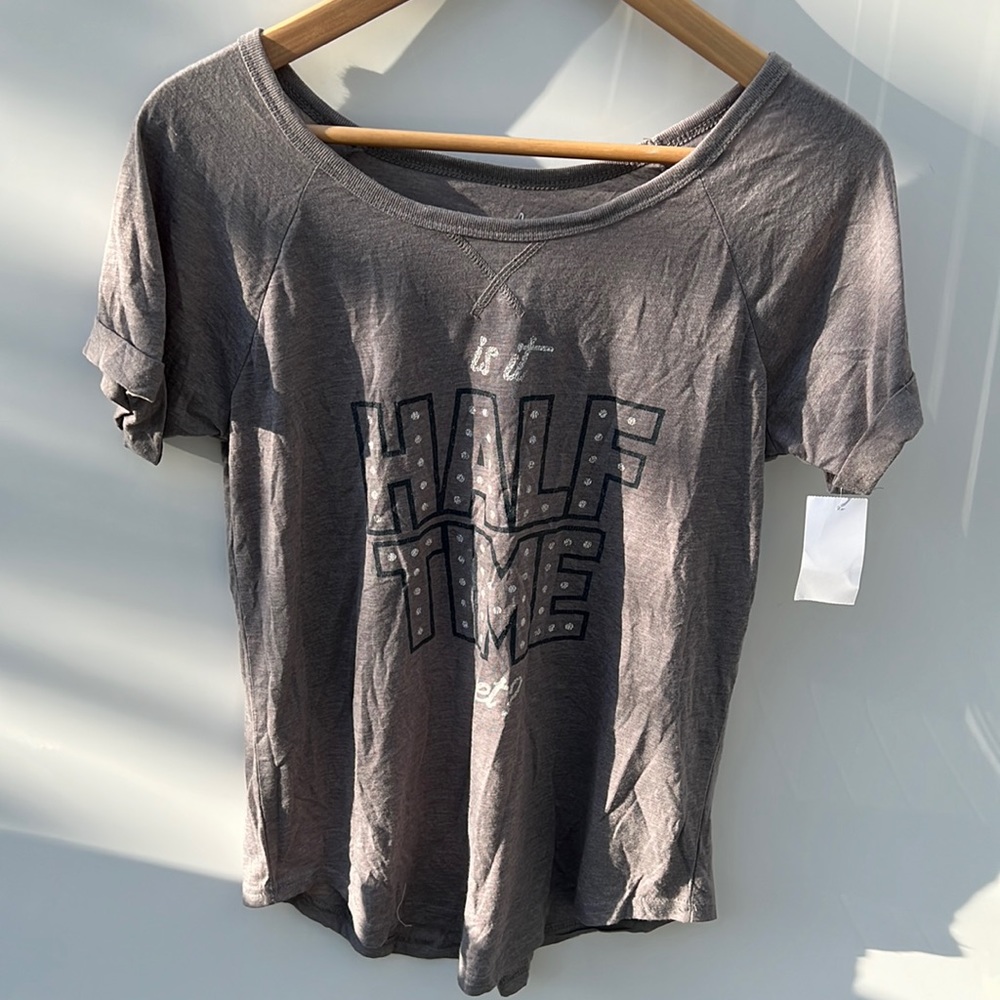 Is It Half Time Yet Tee Womens Small